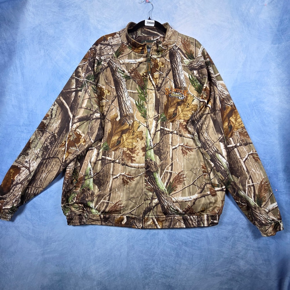 ScentLok Savanna EXT Realtree AP Camo Hunting Jacket Mens 2XL Full Zip 7310-040